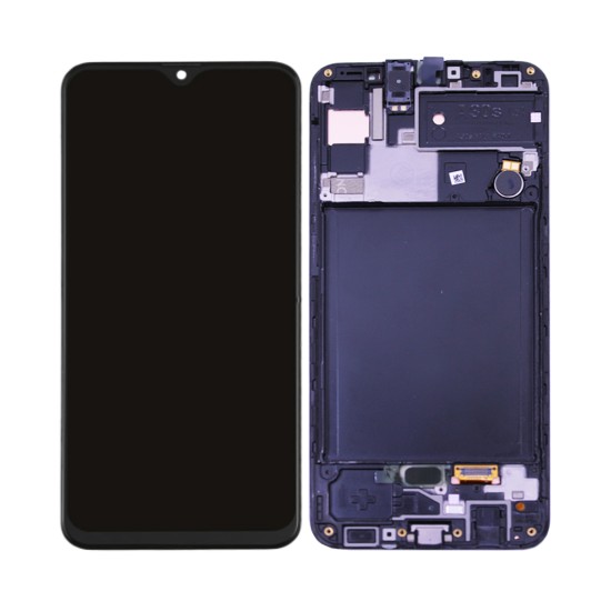 Touch+Display+Frame Samsung Galaxy A30S/A307 Service Pack Preto